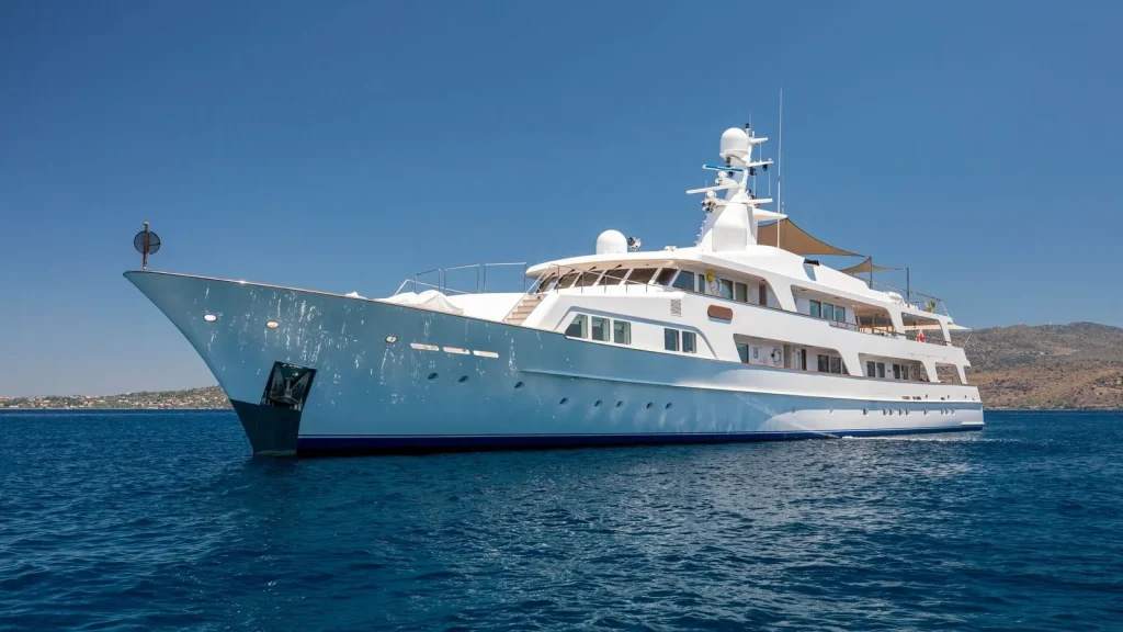 victory yacht charter port side front