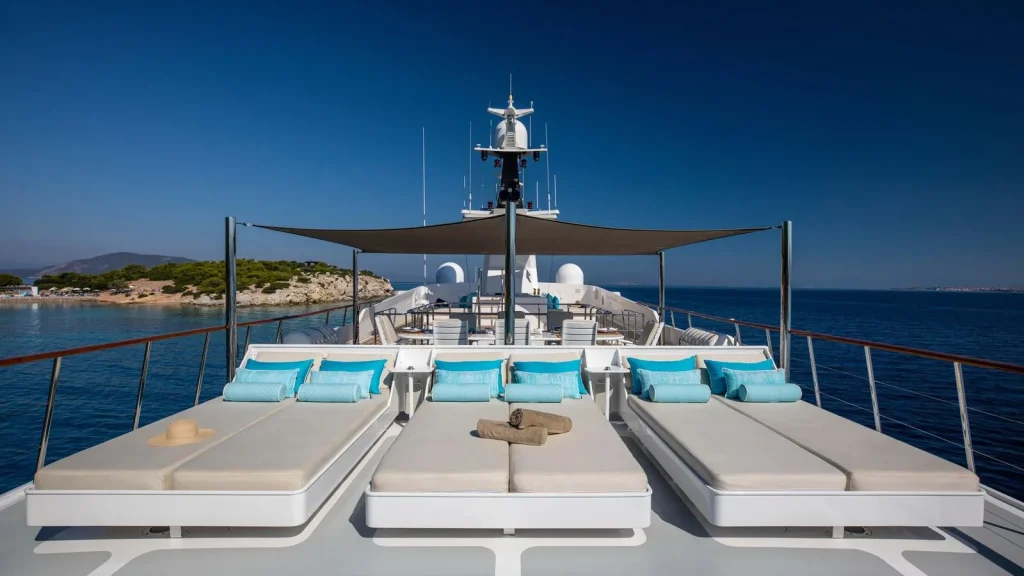 victory yacht charter sundeck view