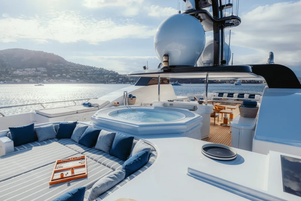 adventure yacht charter jacuzzi lounge