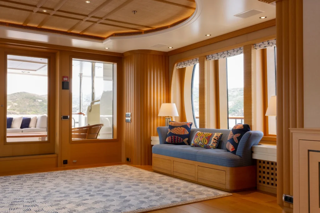 adventure yacht charter main salon area