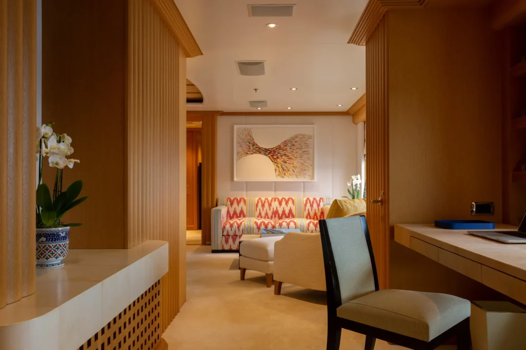 adventure yacht charter master suite view