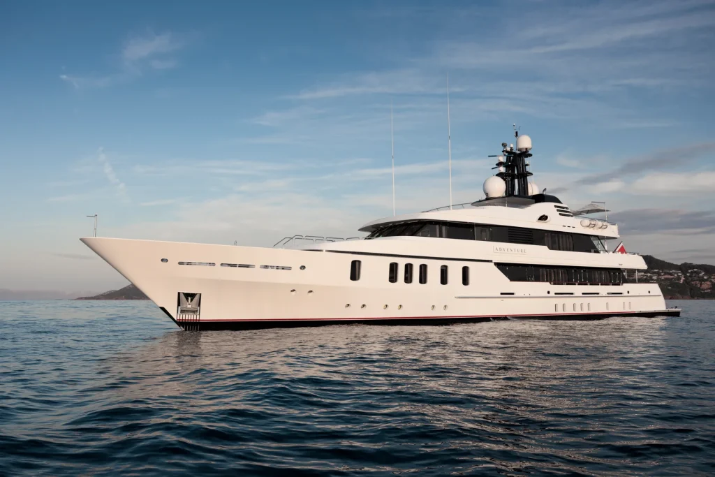 adventure yacht charter port side view