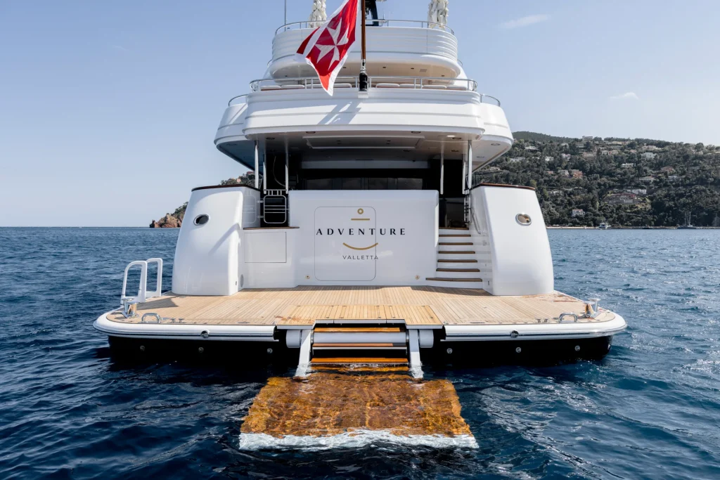 adventure yacht charter swimming platform